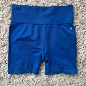 Blue biker shorts